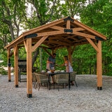 Backyard Discovery Norwood 20ft x 12ft (6.1 x 3.7m) Wooden Gazebo Backyard Discovery Norwood 20ft x 12ft (6.1 x 3.7m) Wooden Gazebo