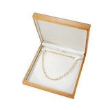 14ct Yellow Gold Oval Paperclip Chain Necklace