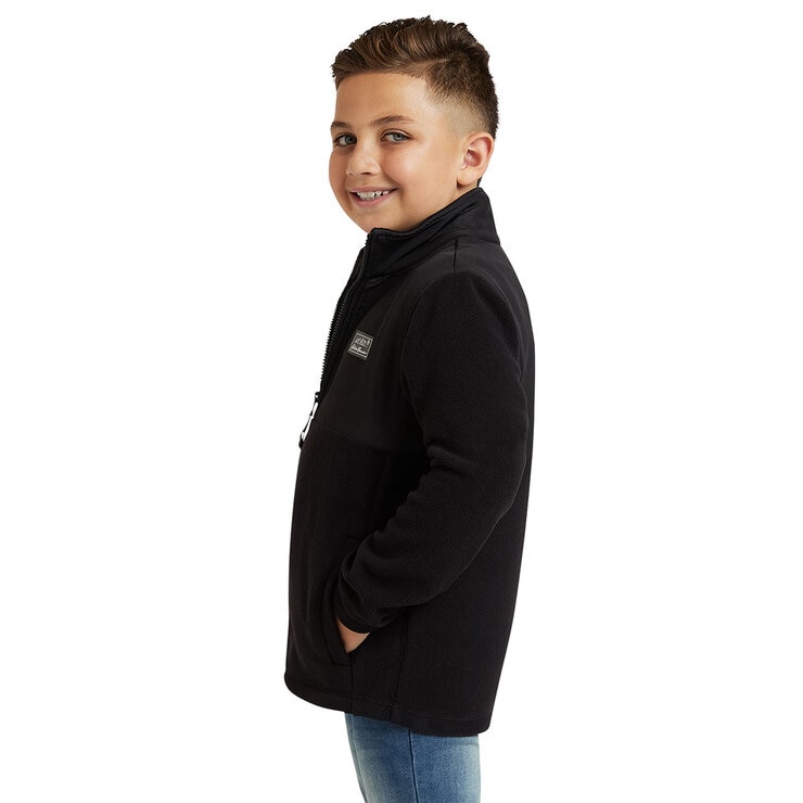 Eddie Bauer Full Zip Fleece Jacket in Black