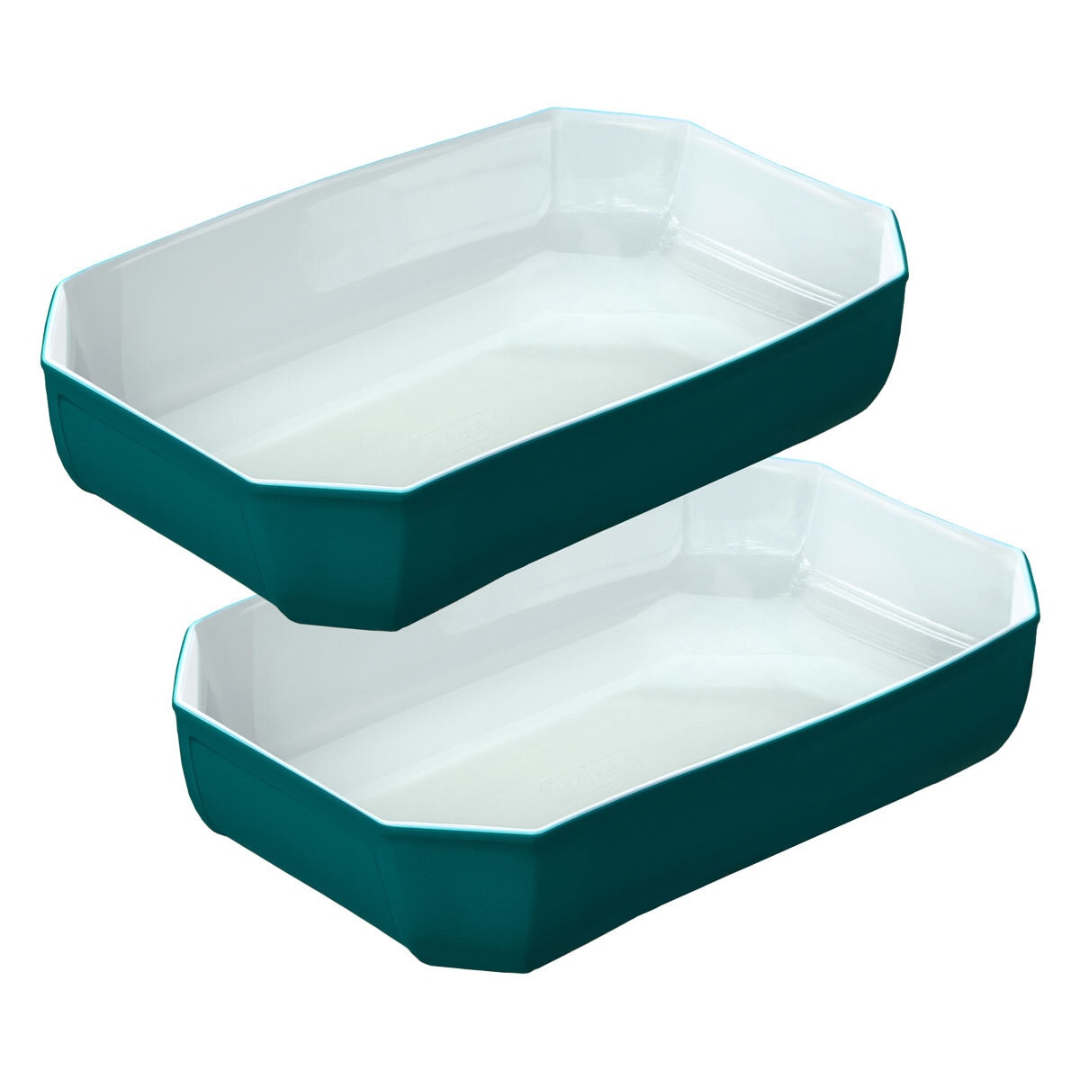 Pyrex Glass Rectangular Dish, Set of 2 in Blue