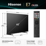 Hisense 65E7QTUK 65 Inch QLED HD Smart TV