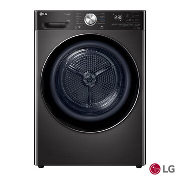 LG FDV1110B, 10kg, Heat-Pump Dryer, A+++ Rated in Black Steel