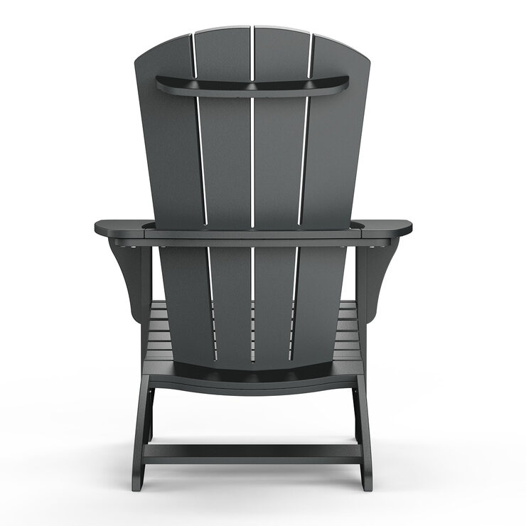 Leisure Line Adirondack Faux Wood Garden Chair in Grey