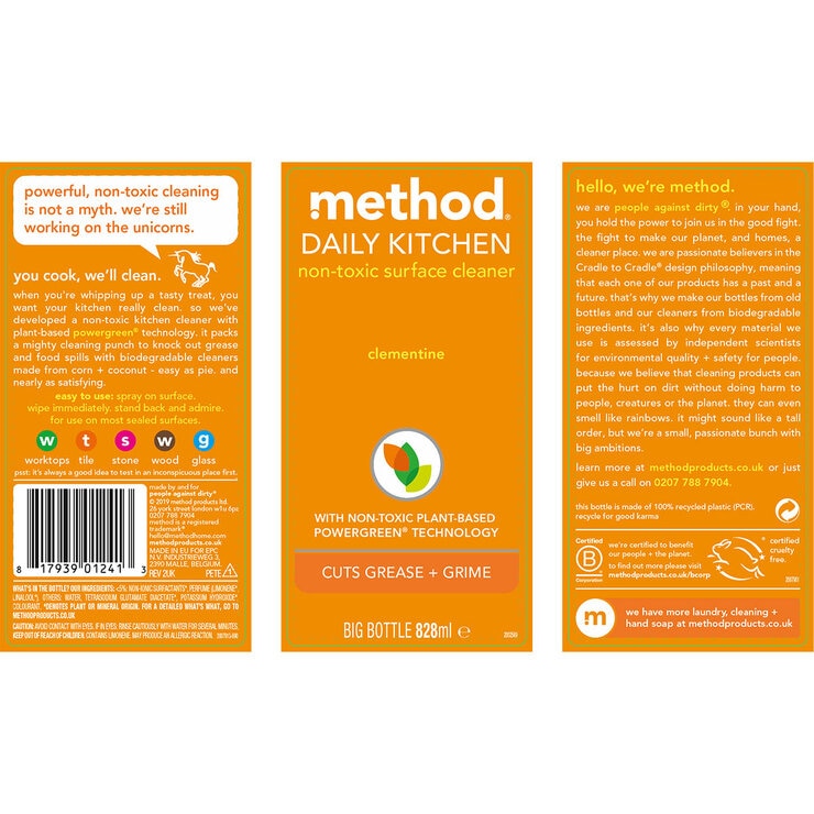 Method Mixed Pack Spray, 3 x 828ml