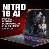 Acer Nitro, AMD Ryzen AI7, 16GB RAM, 1TB SSD, NVIDIA GeForce RTX 5070Ti, 18 Inch Gaming Laptop Acer Nitro, AMD Ryzen AI7, 16GB RAM, 1TB SSD, NVIDIA GeForce RTX 5070Ti, 18 Inch Gaming Laptop