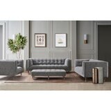 Isla Fabric Ottoman Grey