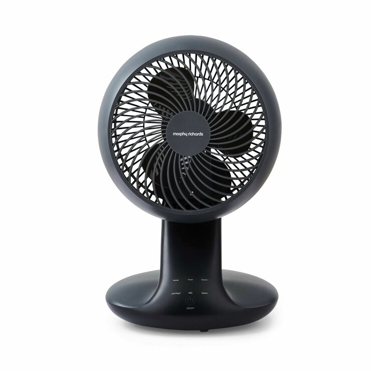 Front profile of MorphyAir Flex 10" Air Circulator without power on