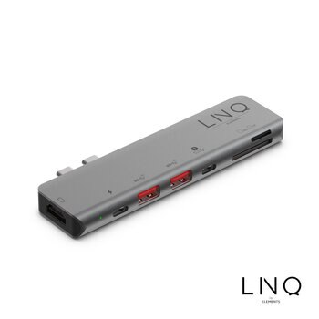 LINQ Pro USB-C 10Gbps Multiport Hub with 4K HDMI and Thunderbolt Passthrough for MacBook