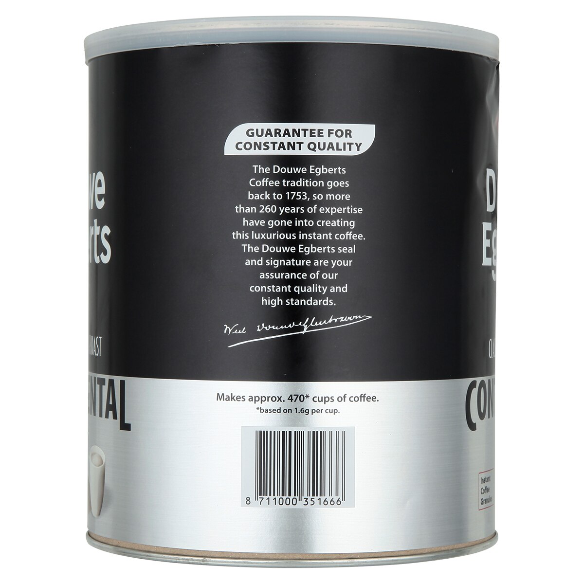 Douwe Egberts Continental Classic Rich Roast Instant Coffee Granules