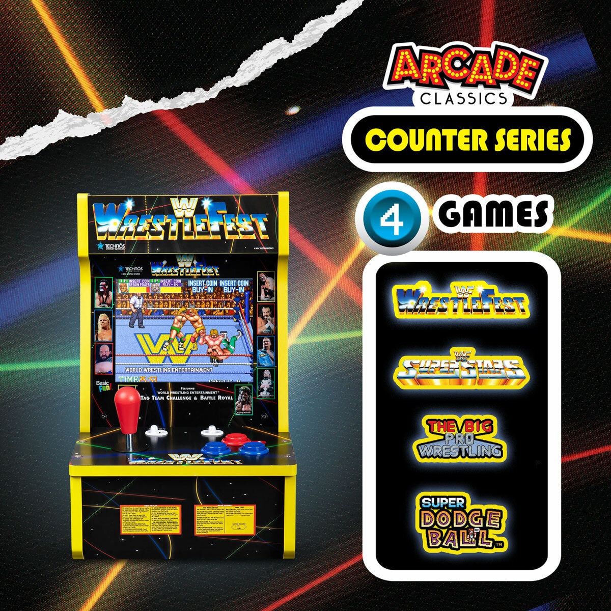 Arcade Classics WWE Wrestlefest Countercade Machine Arcade Classics WWE Wrestlefest Countercade Machine