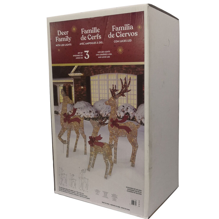 3 piece LED Deer Family on Costco.co.uk