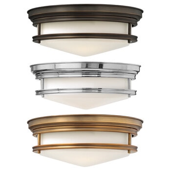 Hinkley Hadley 3 Light Flush Ceiling Light in 3 Finishes