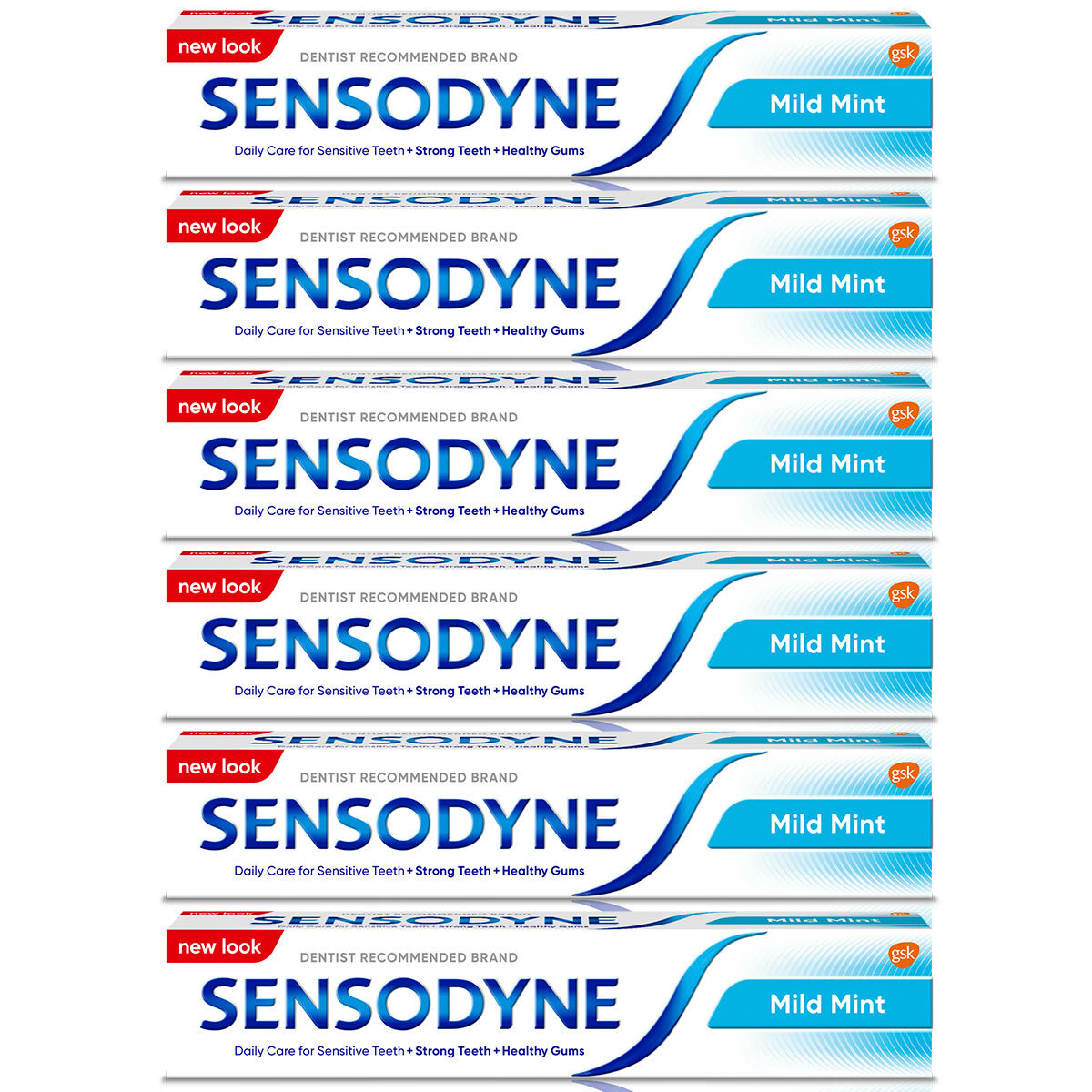 Sensodyne Toothpaste, 6 x 75ml