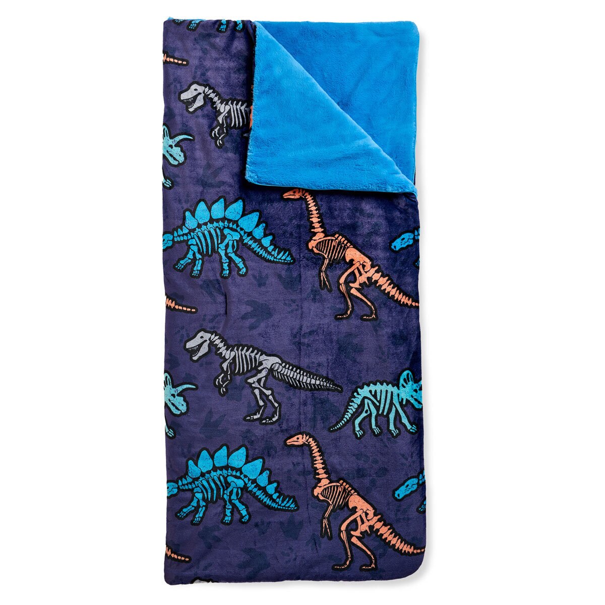 Northwest Cloud Touch Faux Fur Slumber Bag 137 x 142 cm, Dinosaur