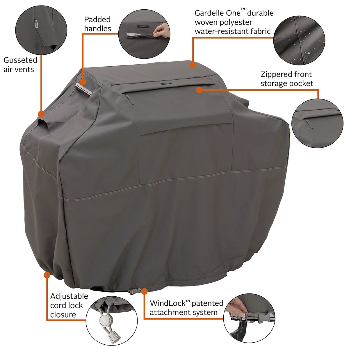 Classic Accessories Ravenna Small Barbecue Grill Cover 44" (111cm