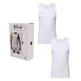 Pringle Mens Cotton Vest, 2 x 2 Pack