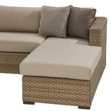 Agio Westwood 4 Piece Woven Sectional Fire Set 