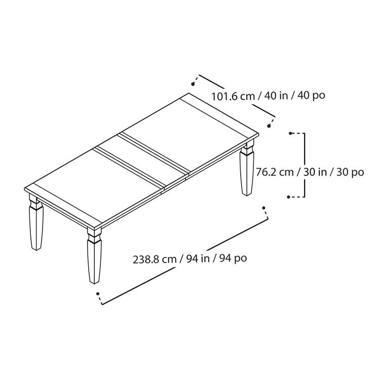 Universal Furniture Eileen Extending Dining Room Table + 6 Chairs