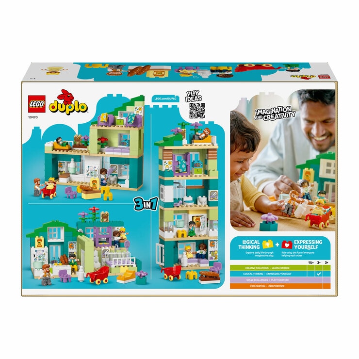 LEGO Duplo Town 3 in 1 Modern Family House with Figures - Model 10470 (2+ Years)