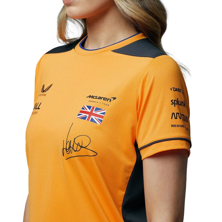 McLaren F1 Women's Replica Driver Lando Norris T-Shirt in Orange