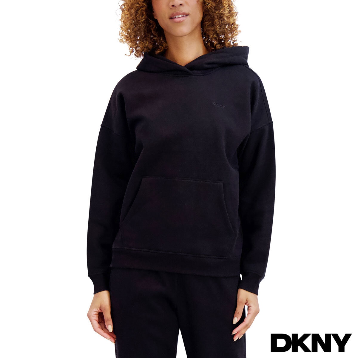DKNY Sport Women's Fleece Hoodie in Black
