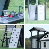 Backyard Discovery Whispering Point Wooden Climbing Frame and Swing Set (3-10 Years)