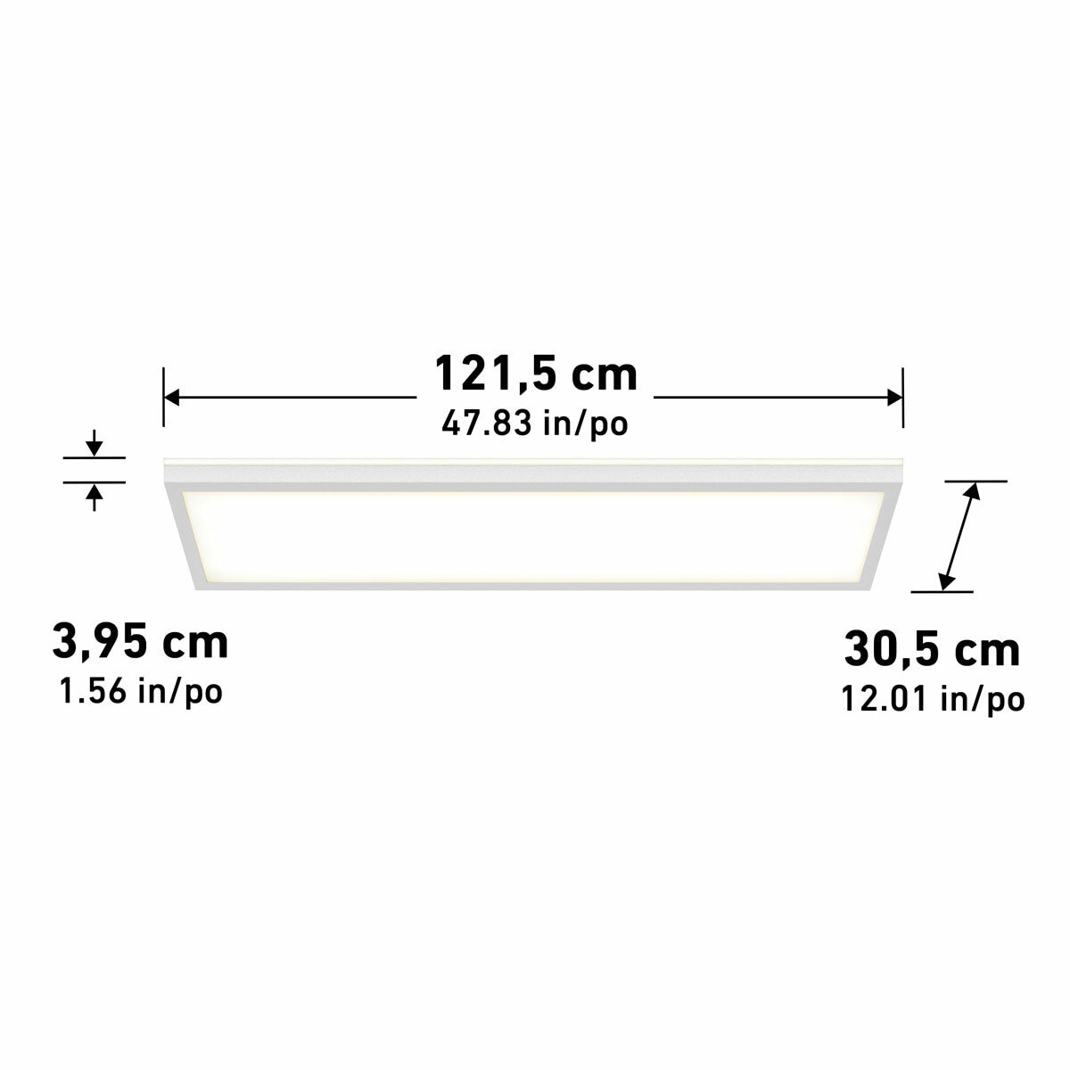 Artika Rayma LED Flat Panel Light with Backlight 121.4 x 30.5 cm Artika Rayma LED Flat Panel Light with Backlight 121.4 x 30.5 cm