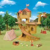 Sylvanian Families Adventure Tree House Gift Set Camping Edition & 3 Family Bundle Sets (3+ Years)
