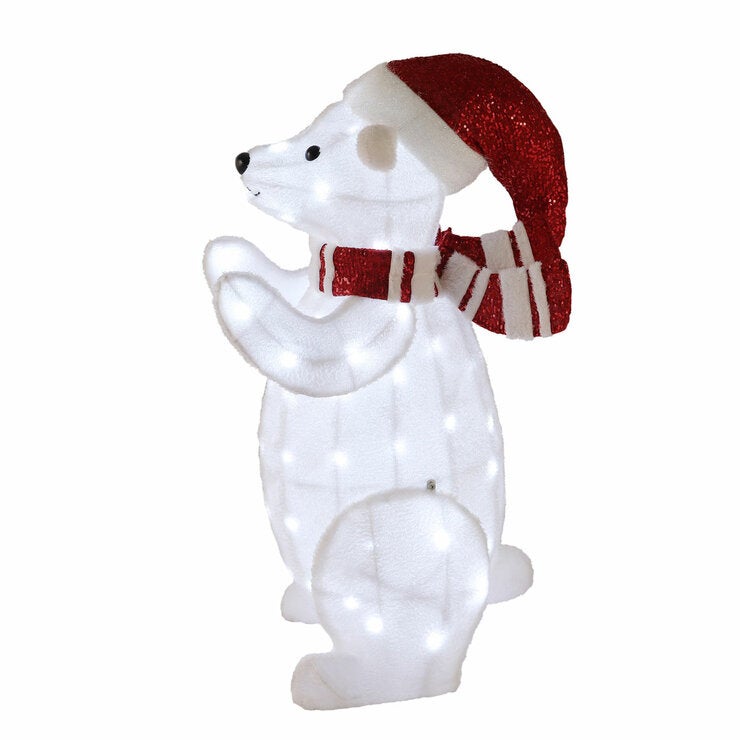 Outdoor Lit Polar Bears - Pack Of 2 Outdoor Lit Polar Bears - Pack Of 2