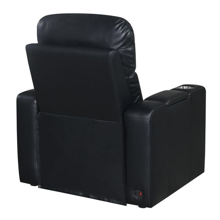 Pulaski Bradley Leather Home Theatre Power Recliner with Power Headrest