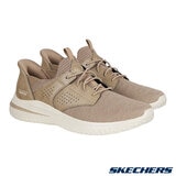 Skechers Men's Swift Fit Delson Trainer in Taupe