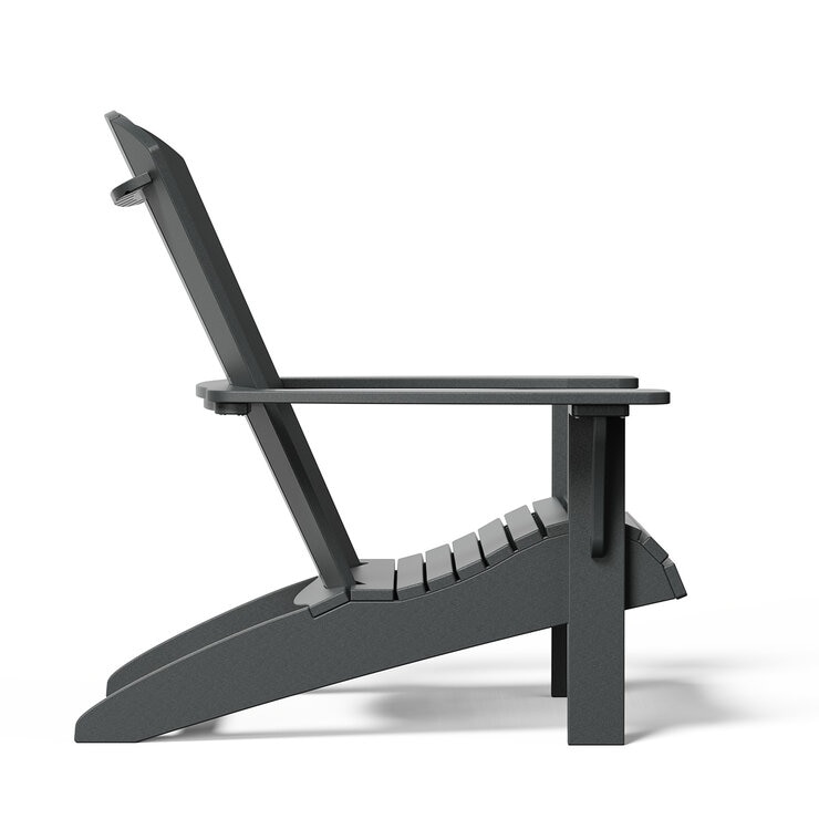 Leisure Line Adirondack Faux Wood Garden Chair in Grey