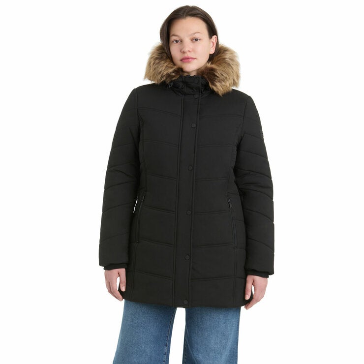 Sanctuary Women's Walker Coat with Faux Fur Hood