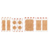 Plasters outside of box showing each sizde