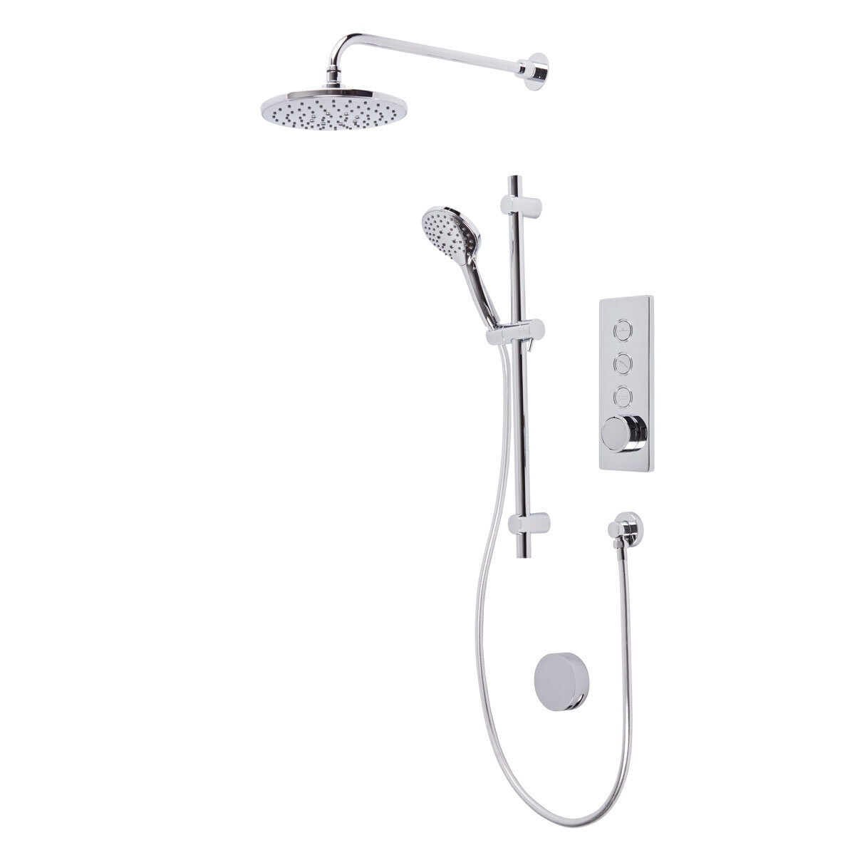Cut out image of shower on white background