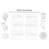 Page spread of learn to write