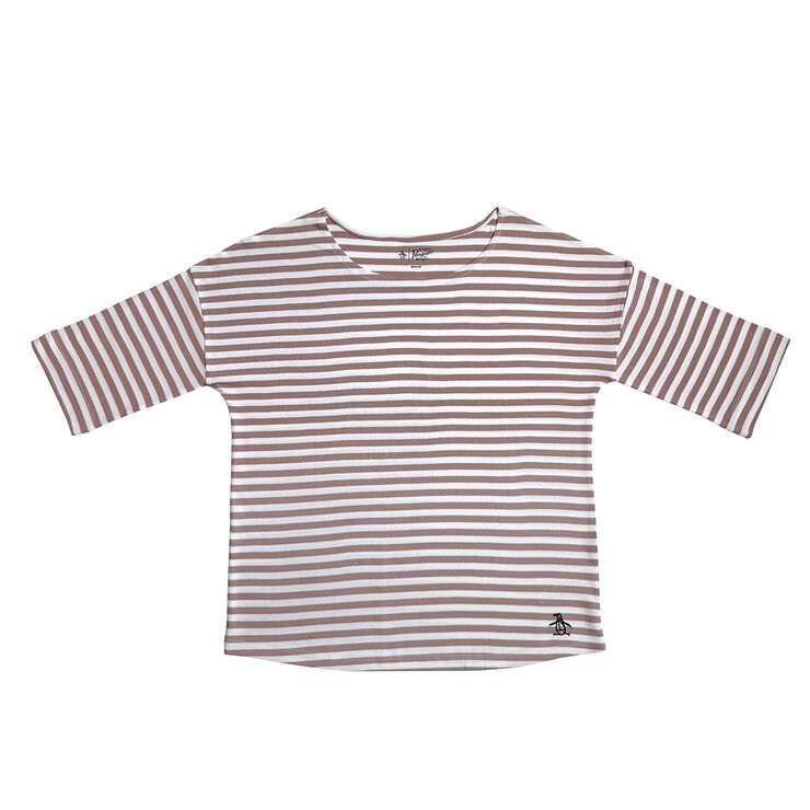 Penguin Women's Bretton 3/4 Top in Beige