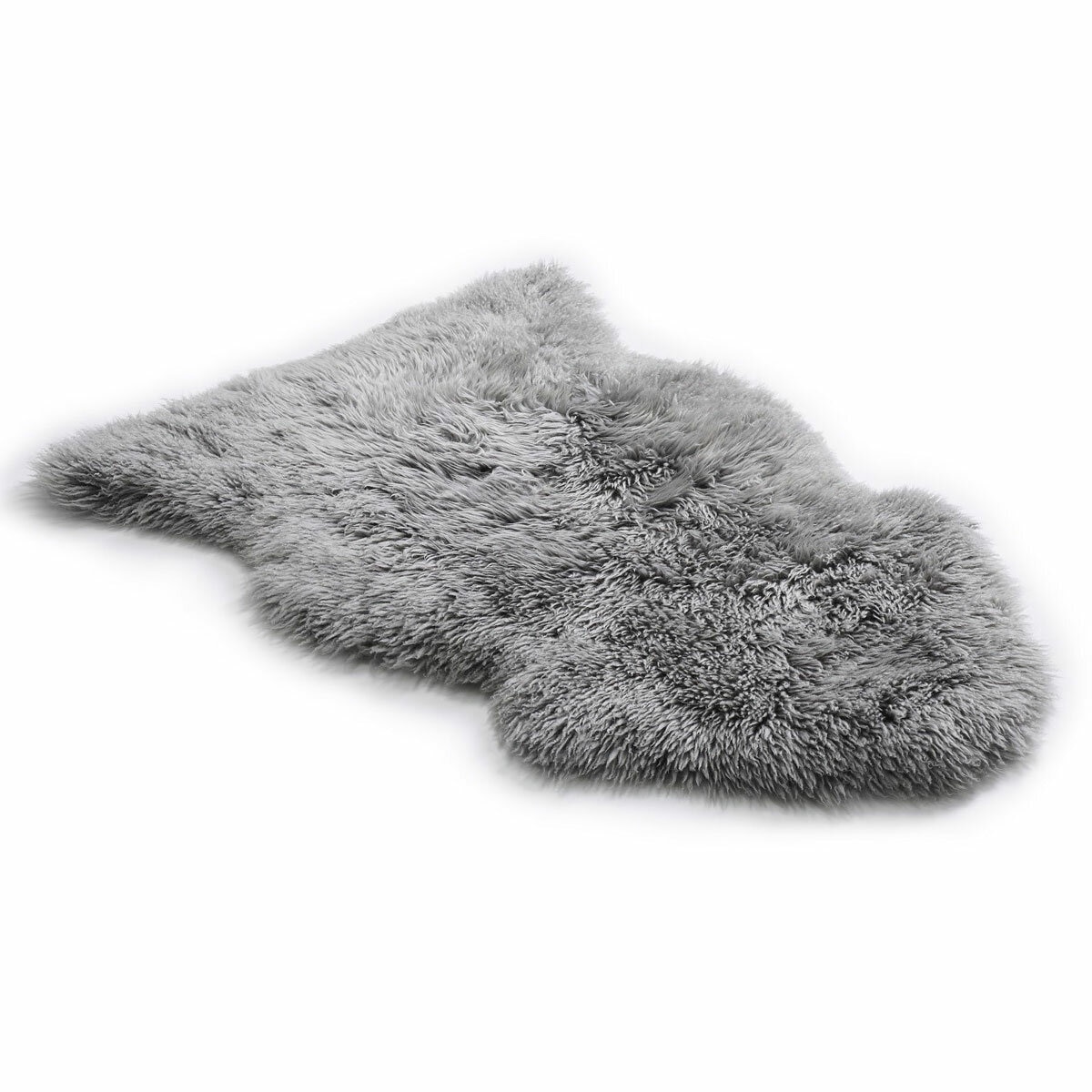 Bowron Back Country Sheepskin Rug in Grey, 60 x 90 cm