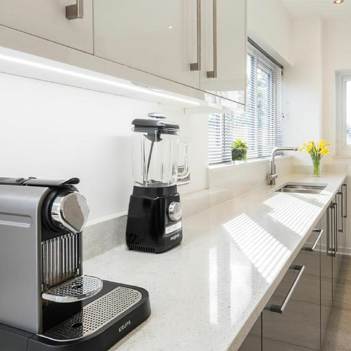 Quartz Kitchen & Bathroom Custom Worktop Grade 3, Installed & Delivered by Marble & Granite
