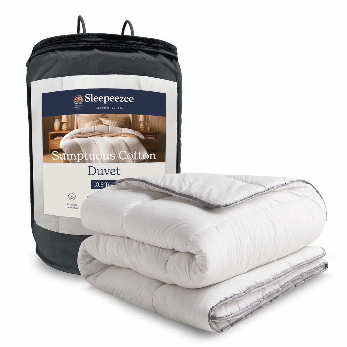 Sleepeezee Sumptuous Cotton 10.5 Tog Duvet In 4 Sizes Sleepeezee Sumptuous Cotton 10.5 Tog Duvet In 4 Sizes