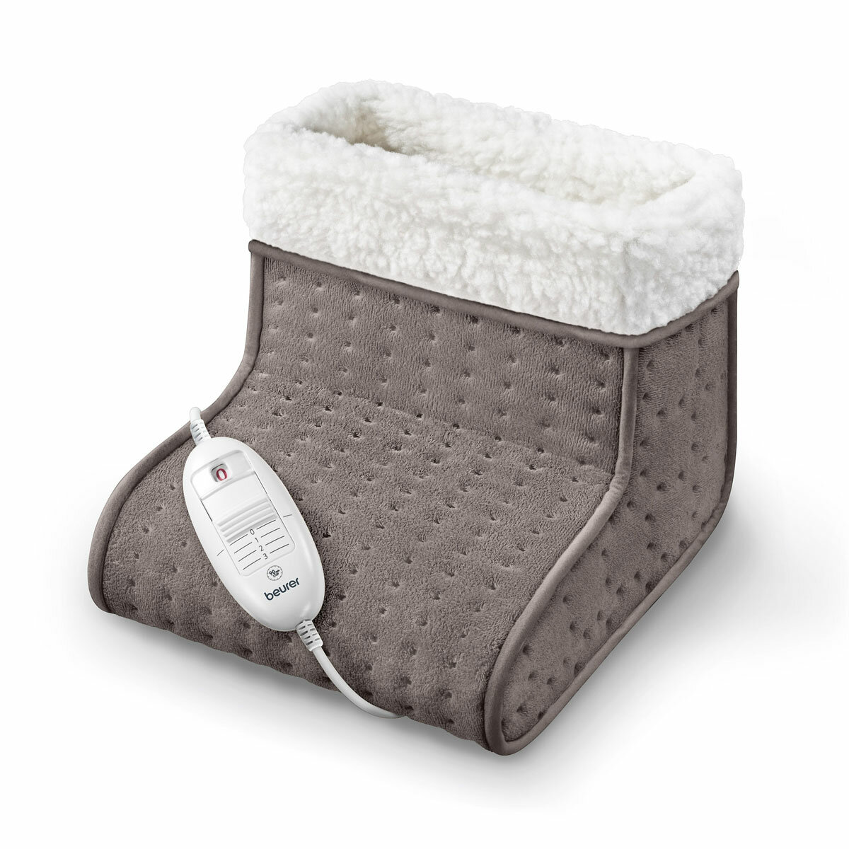Beurer FW20 Cosy Electric Heated Foot Warmer, Taupe Beurer FW20 Cosy Electric Heated Foot Warmer, Taupe