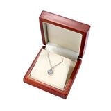0.31ctw Round Brilliant Cut Diamond Heart Halo Pendant,18ct White Gold
