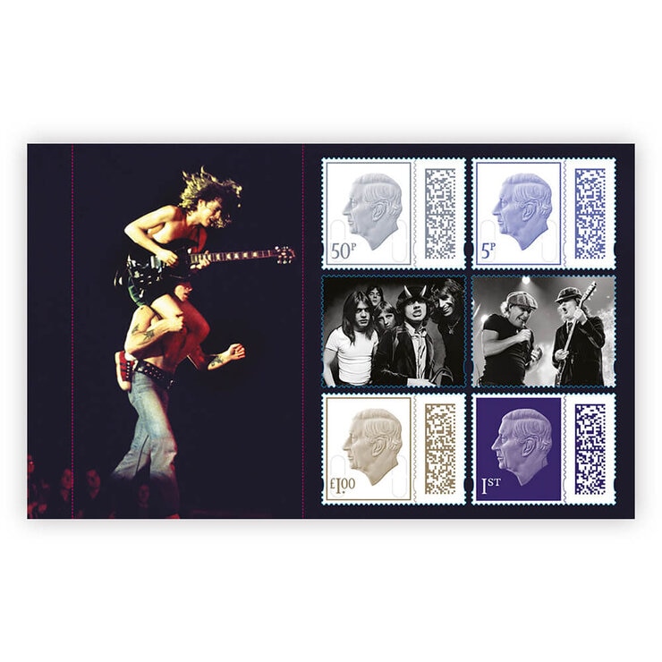 AD/DC Limited Edition Prestige Stamp Book from Royal Mail
