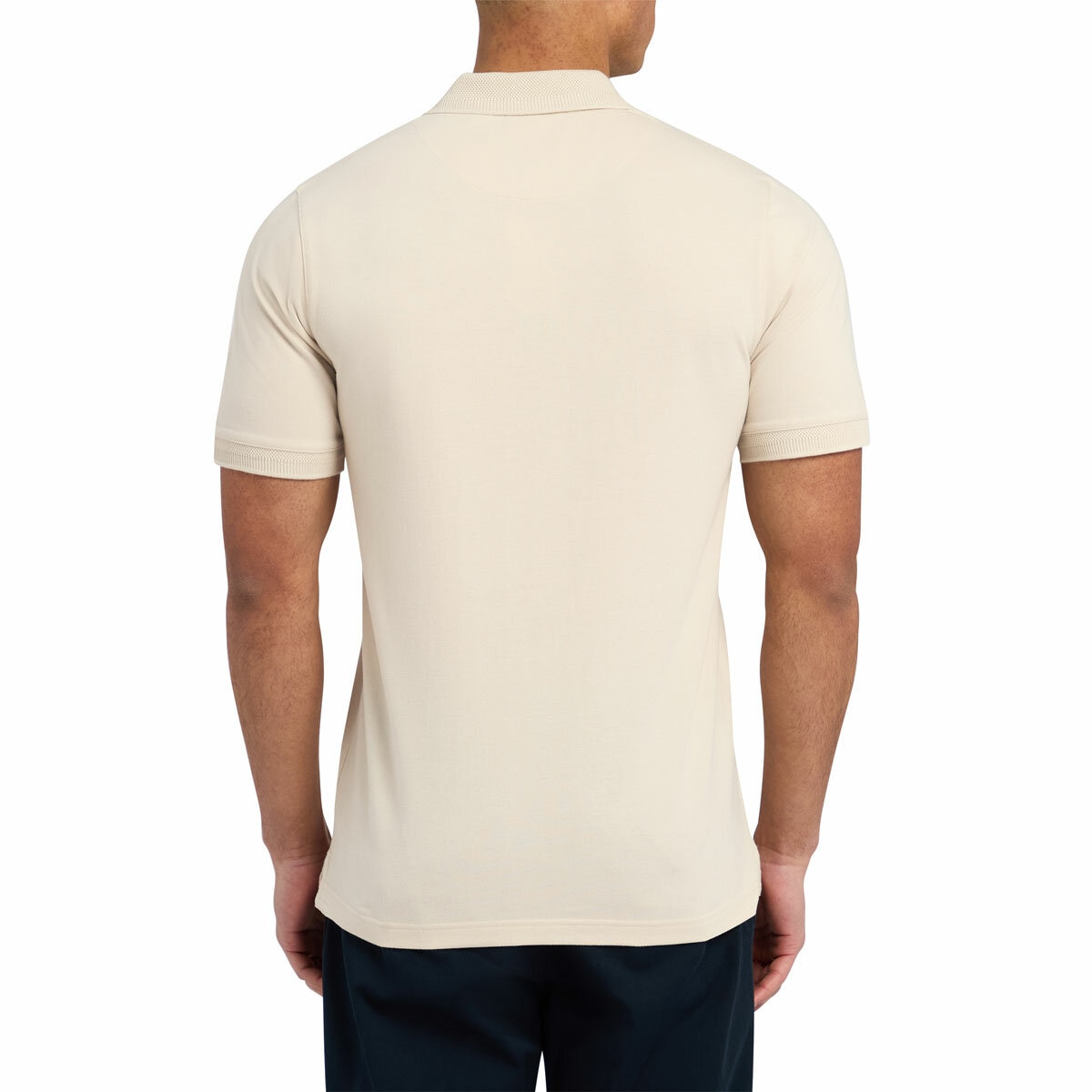 Ted Baker Men's Cyrile Zip Polo Shirt in Beige