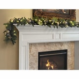 9 ft Pre-lit Christmas Artificial Garland With Twinkling LED Lights