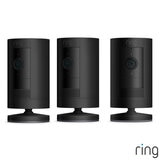 Ring Battery Stick Up Cam 3 Pack in Black