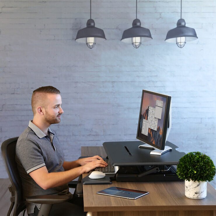 Seville Classics Airlift Pro Pneumatic SittoStand Desk Riser Costco UK