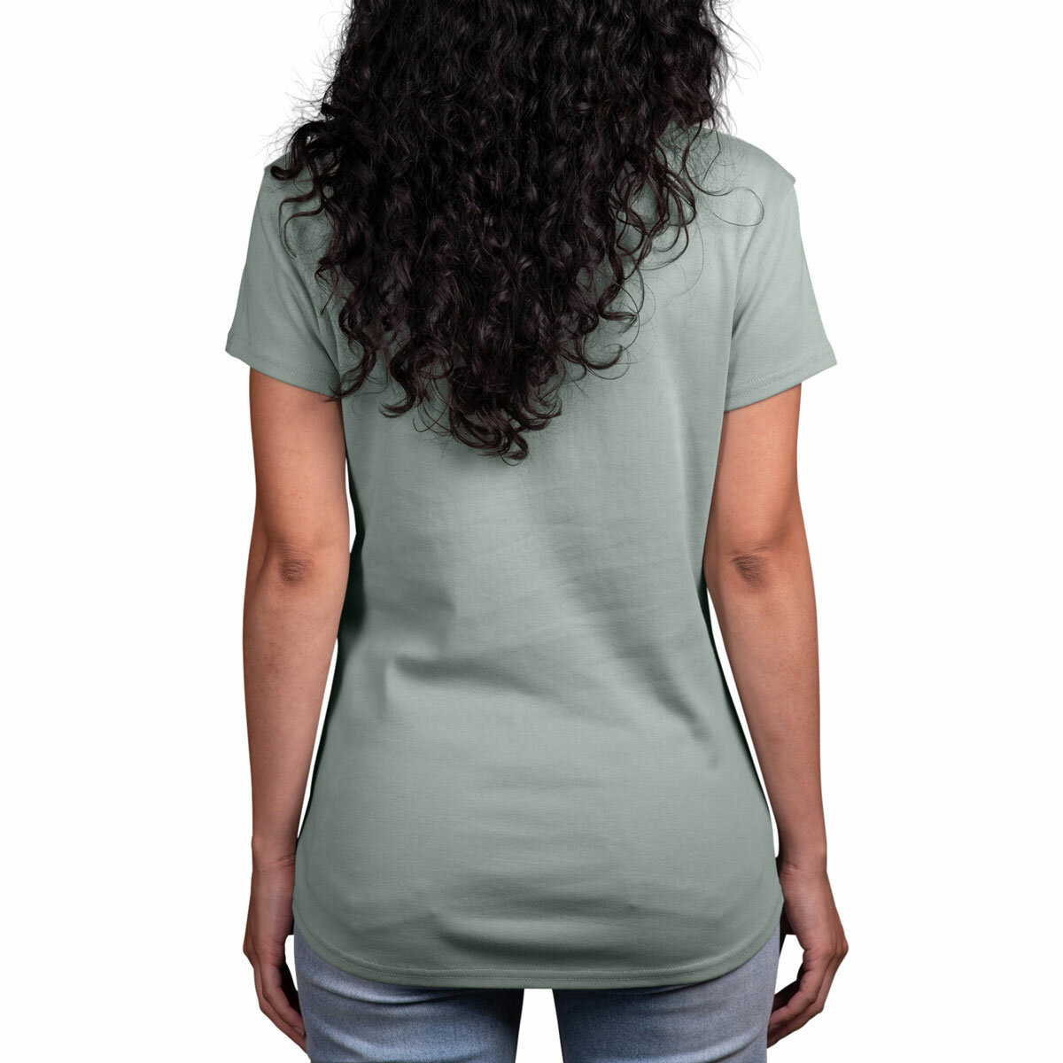 Kirkland Signature Ladies Scoop Neck Pima Tee in Green