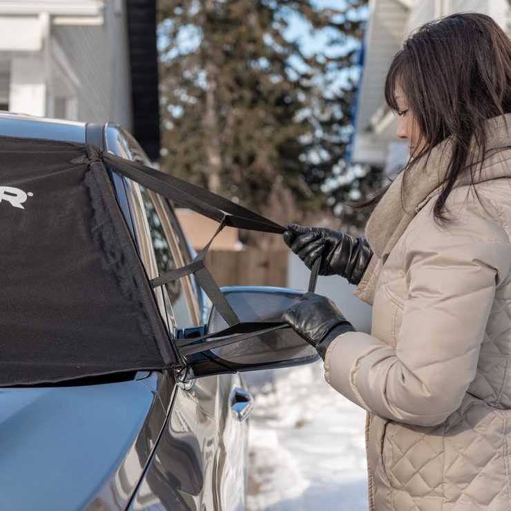 Delk Frostblocker™ Windshield and Mirror Cover and Safety Straps Costco UK