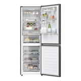 Haier Series 3, HDW3618DNPD Fridge Freezer, D Rated in Platinum Inox